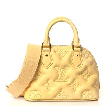 lv banana|LOUIS VUITTON Calfskin Bubblegram Alma BB Banana .